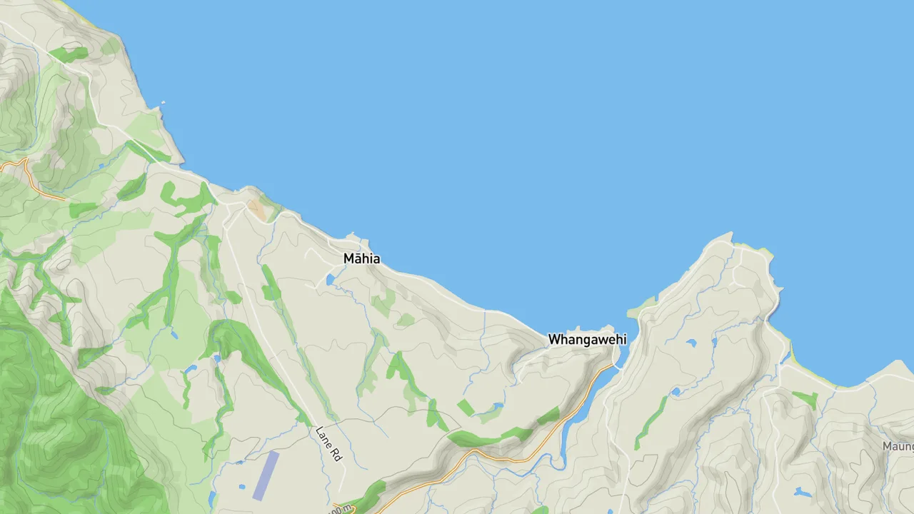 Kaart met Te Kapu