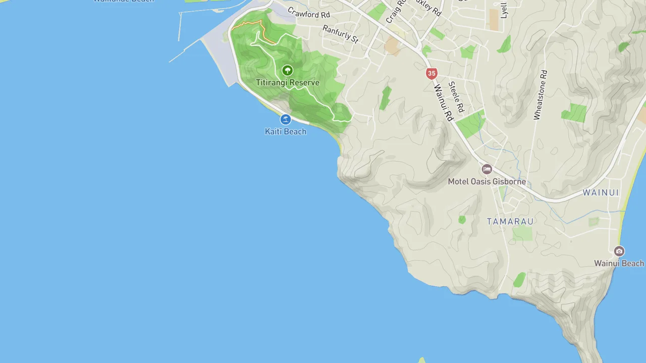 Map showing The Cliff
