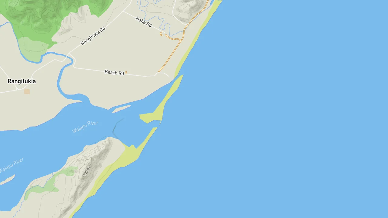 Map showing Waiapu