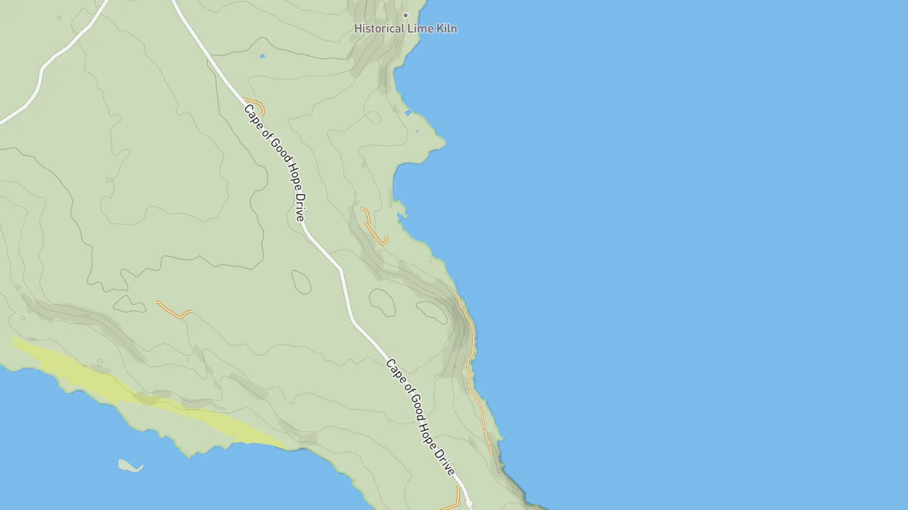 Map showing Buffels Bay
