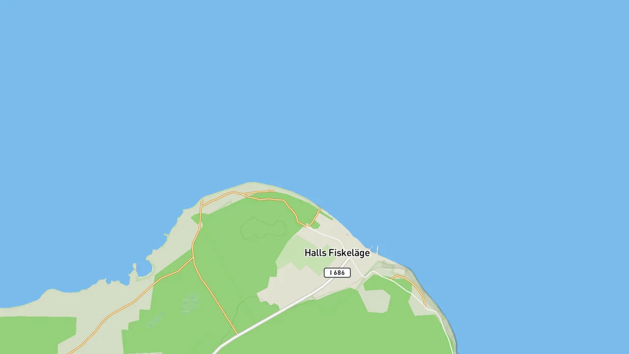 Map showing Kappelhamnsviken