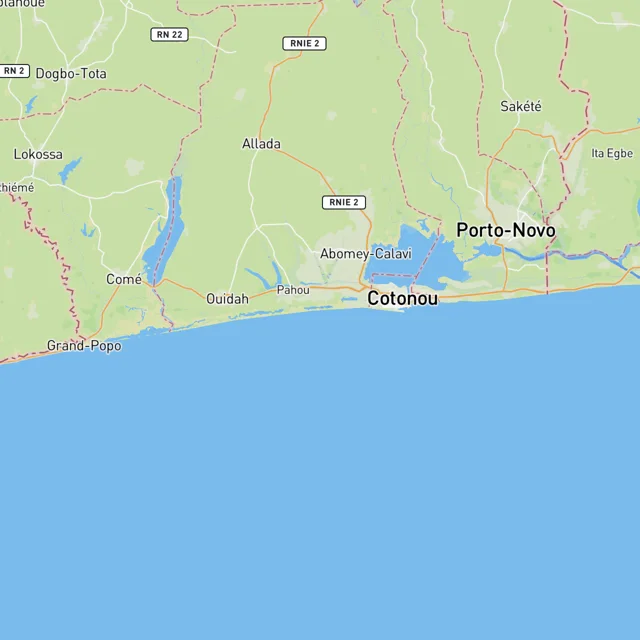 Map of the surf spots on this page