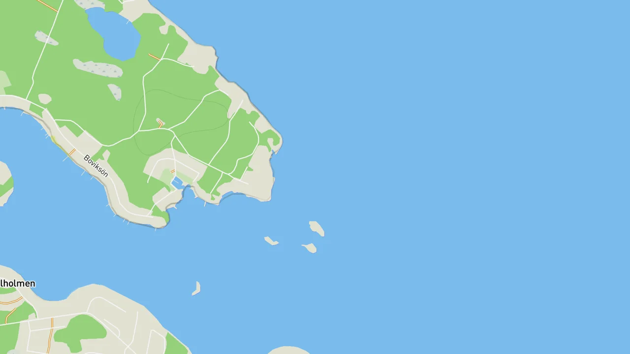 Map showing Lillsnäck Point