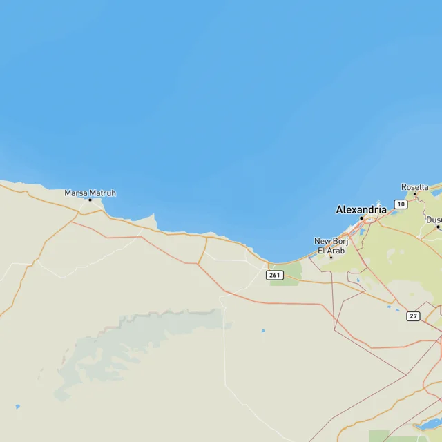 Map of the surf spots on this page