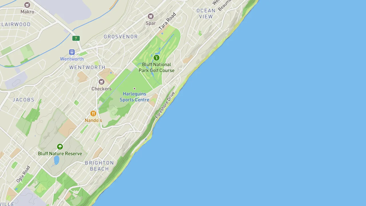 Map showing Anstey's