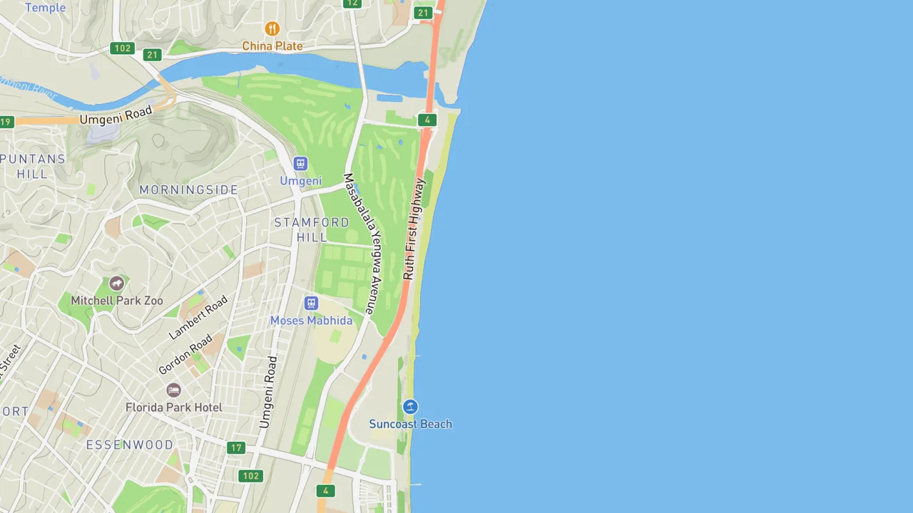 Map showing Country Club
