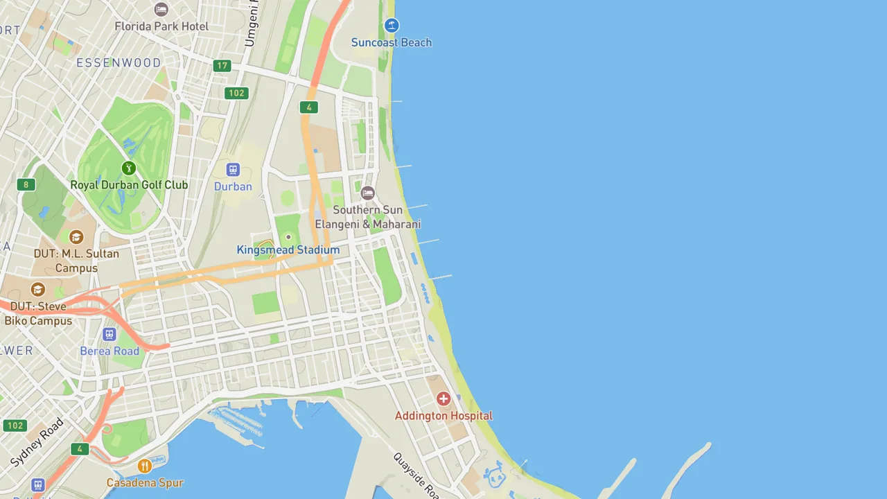 Map showing Dairy Beach