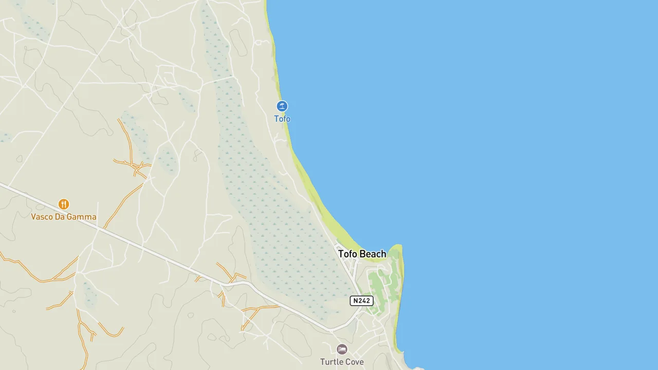 Map showing Dino's Left