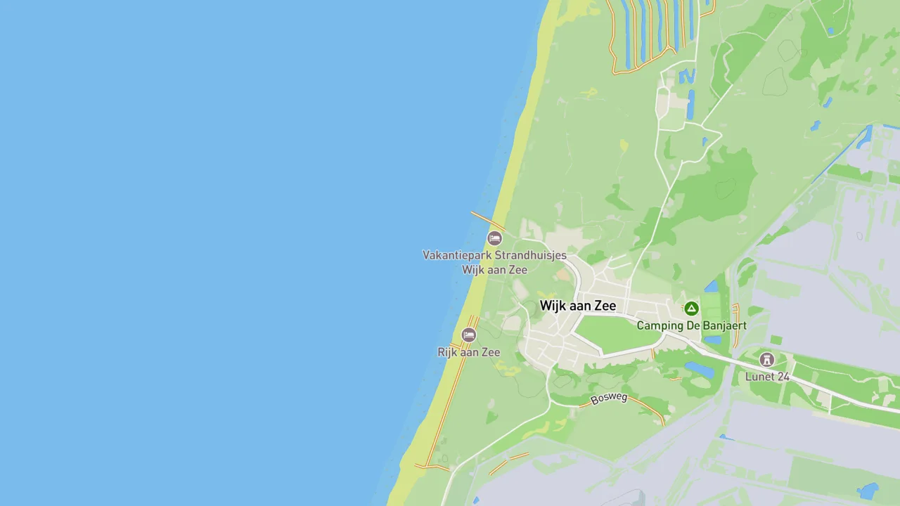 Map showing Wijk Aan Zee/Noordpier