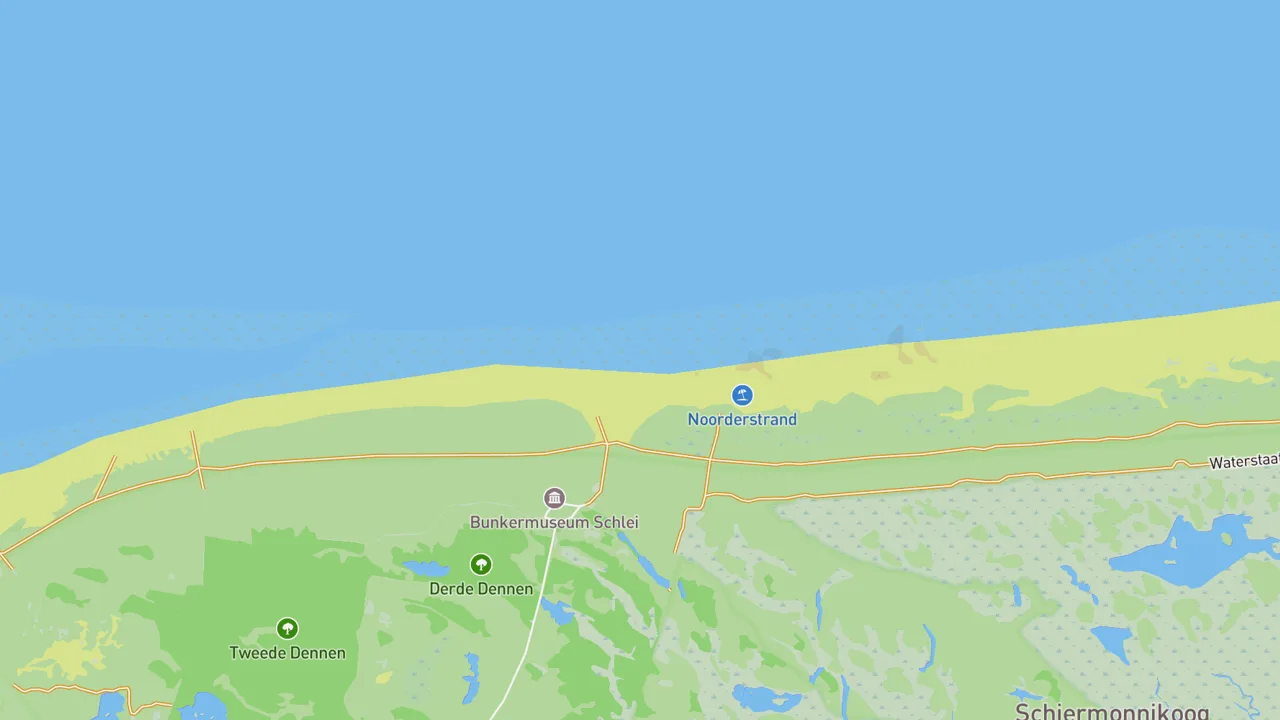 Map showing Schiermonnikoog