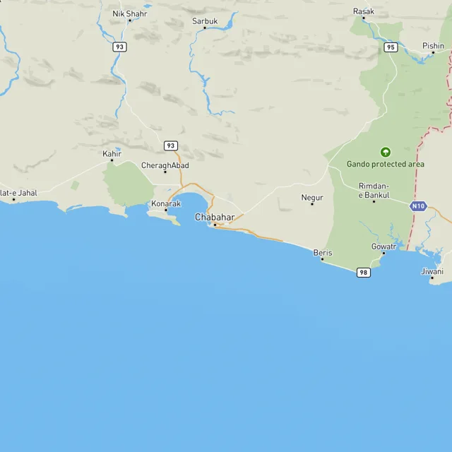 Map of the surf spots on this page