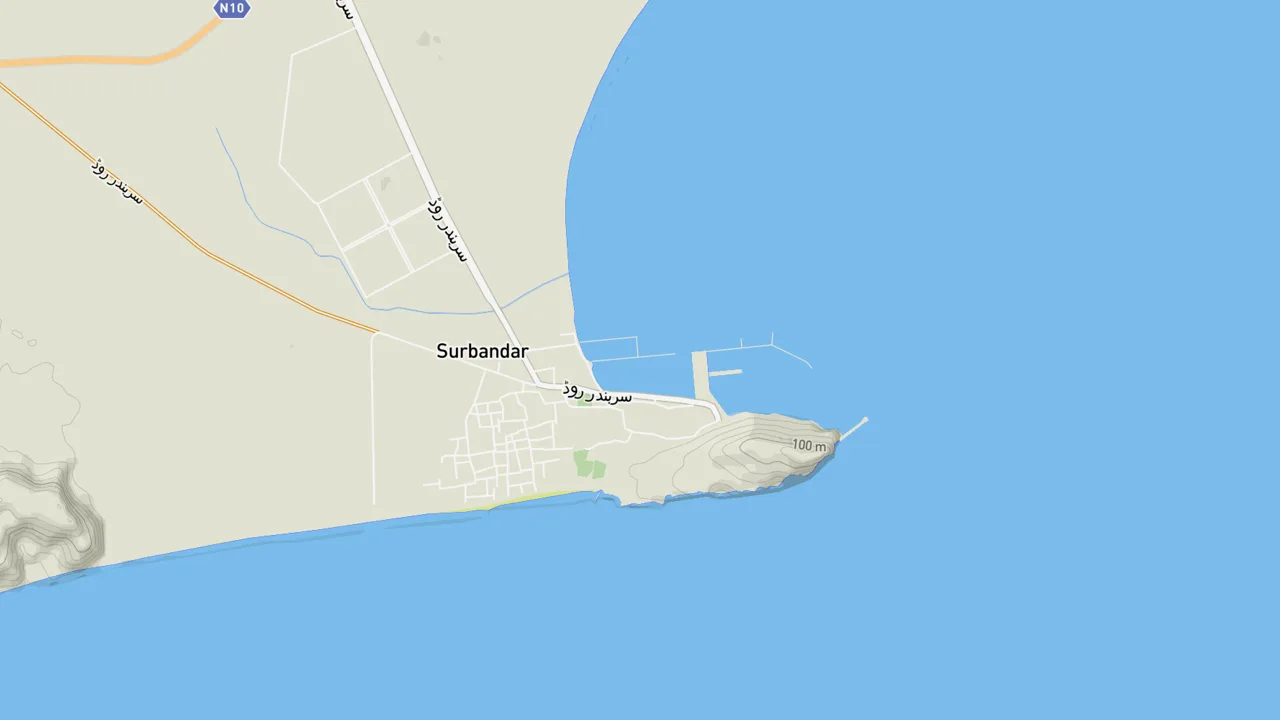 Map showing Jabal Sur