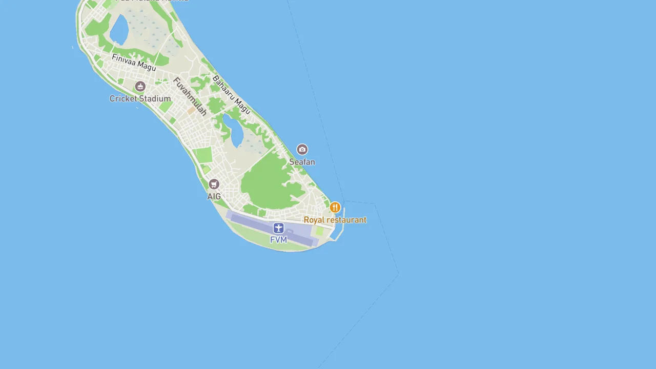 Map showing Zubair’s