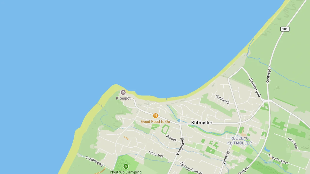 Map showing Klitmøller