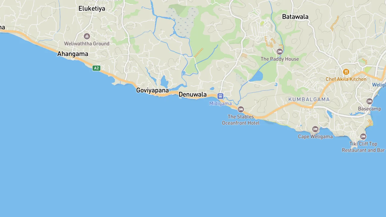 Map showing Rams Right - Midigama