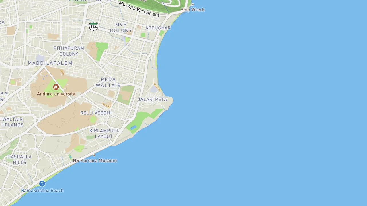 Map showing Lawsons Bay