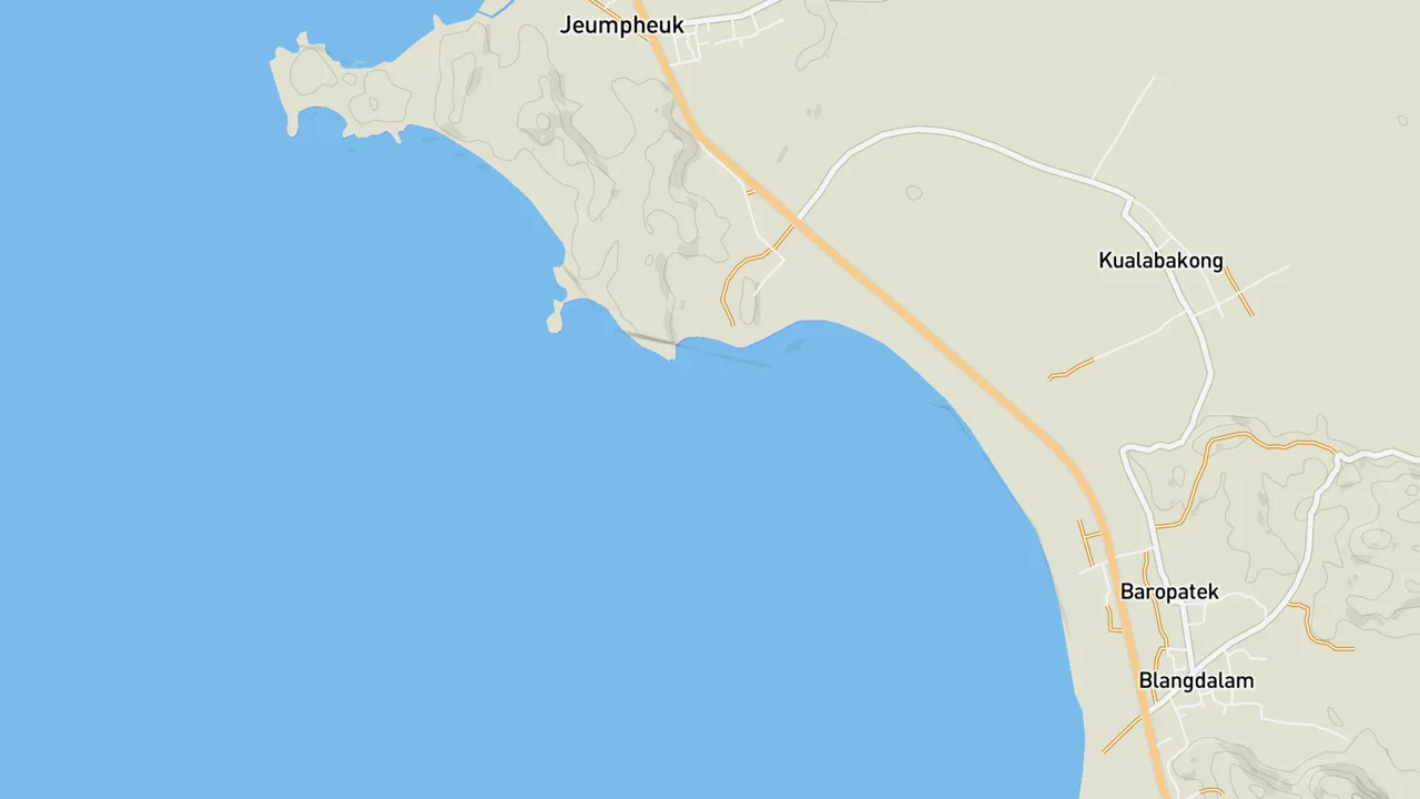 Map showing Babah Nipah